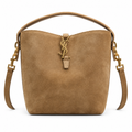 YSL Le 37 Bucket Bag – Camel Suede