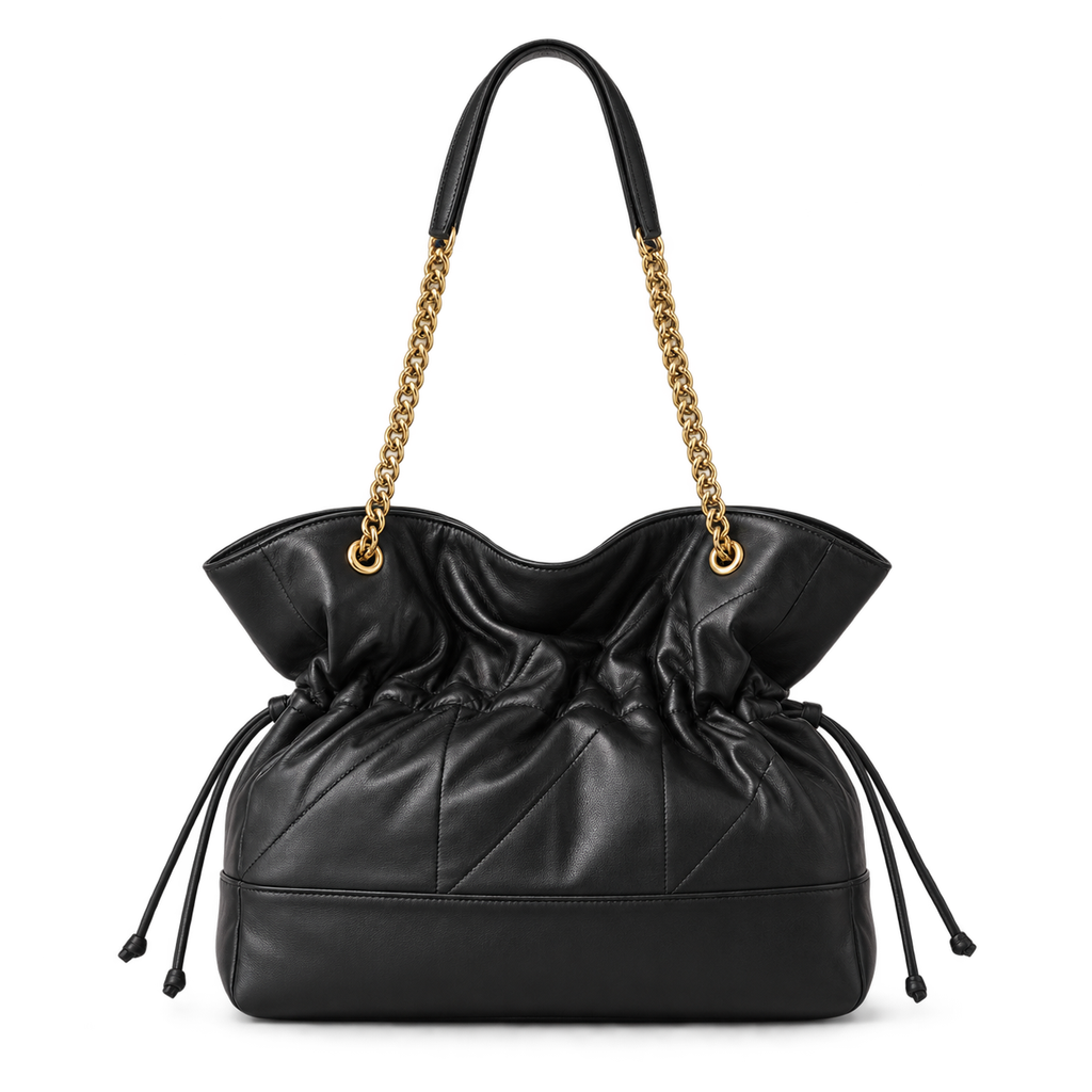 YSL Saint Laurent Jamie Tote Black Quilted Leather