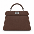 Fendi FF Logo Leather Mini Crossbody Bag 20cm