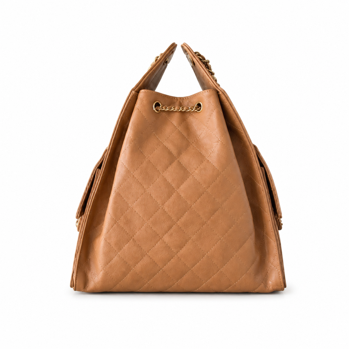 Chanel Quilted Leather Large Travel Shoulder Tote
