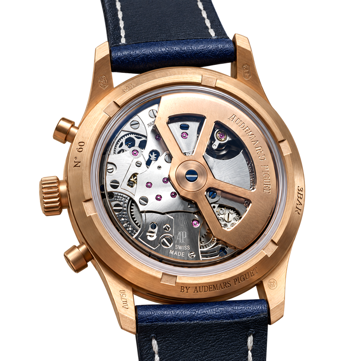 Blancpain Air Command Flyback Chronograph Rose Gold Blue Watch