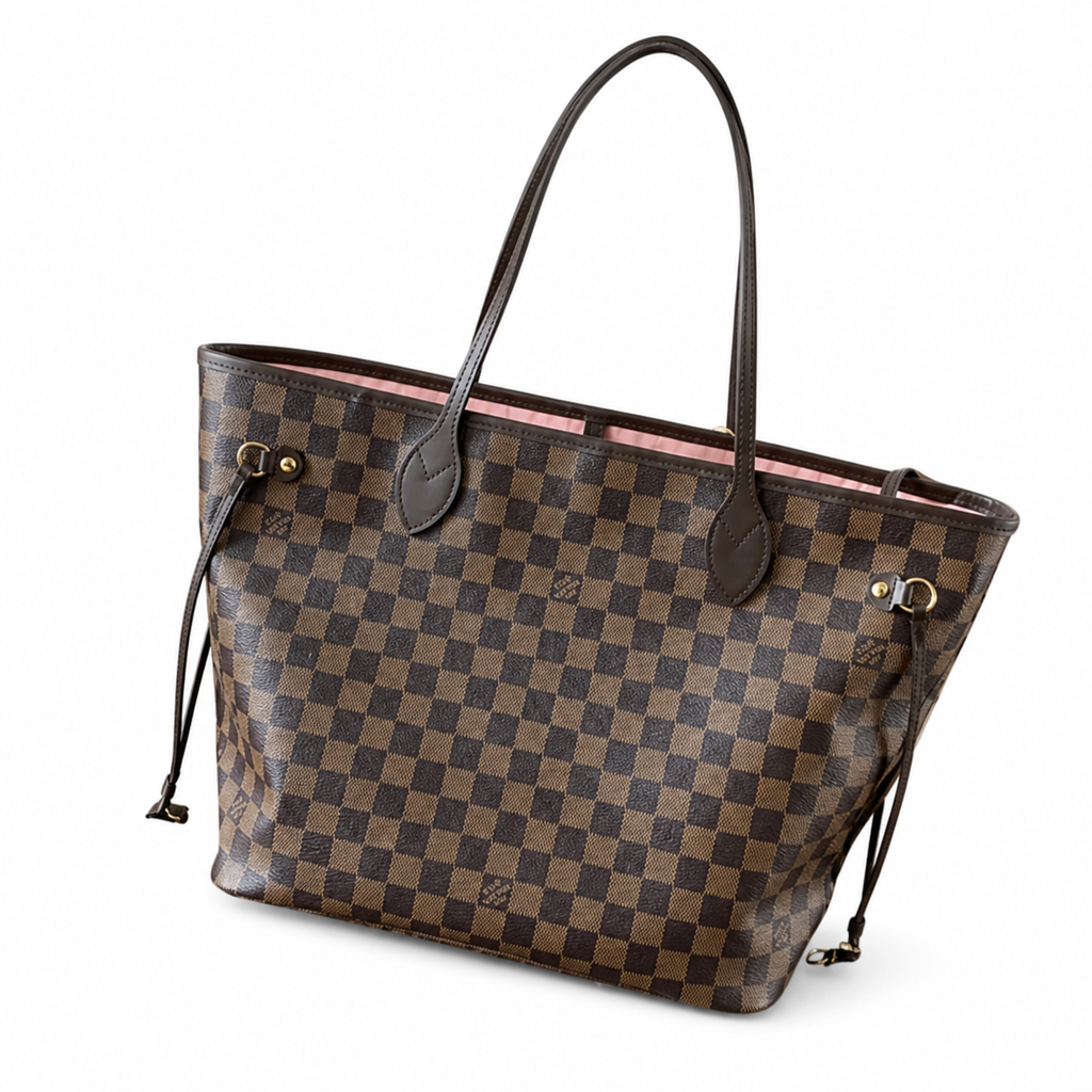 Louis Vuitton Neverfull MM – Damier Ebene Pink Interior