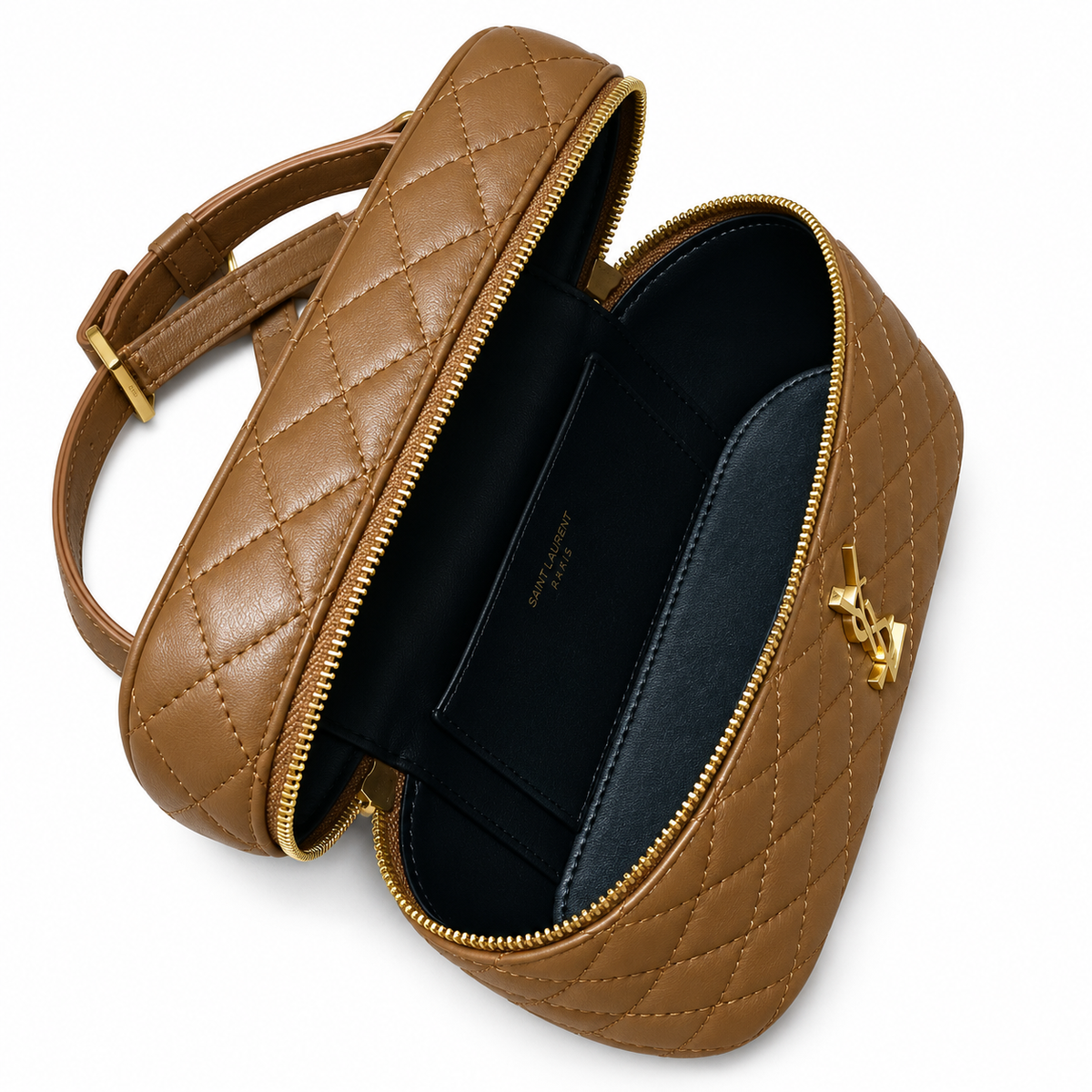 YSL Gaby Vanity Bag – Caramel Quilted Leather