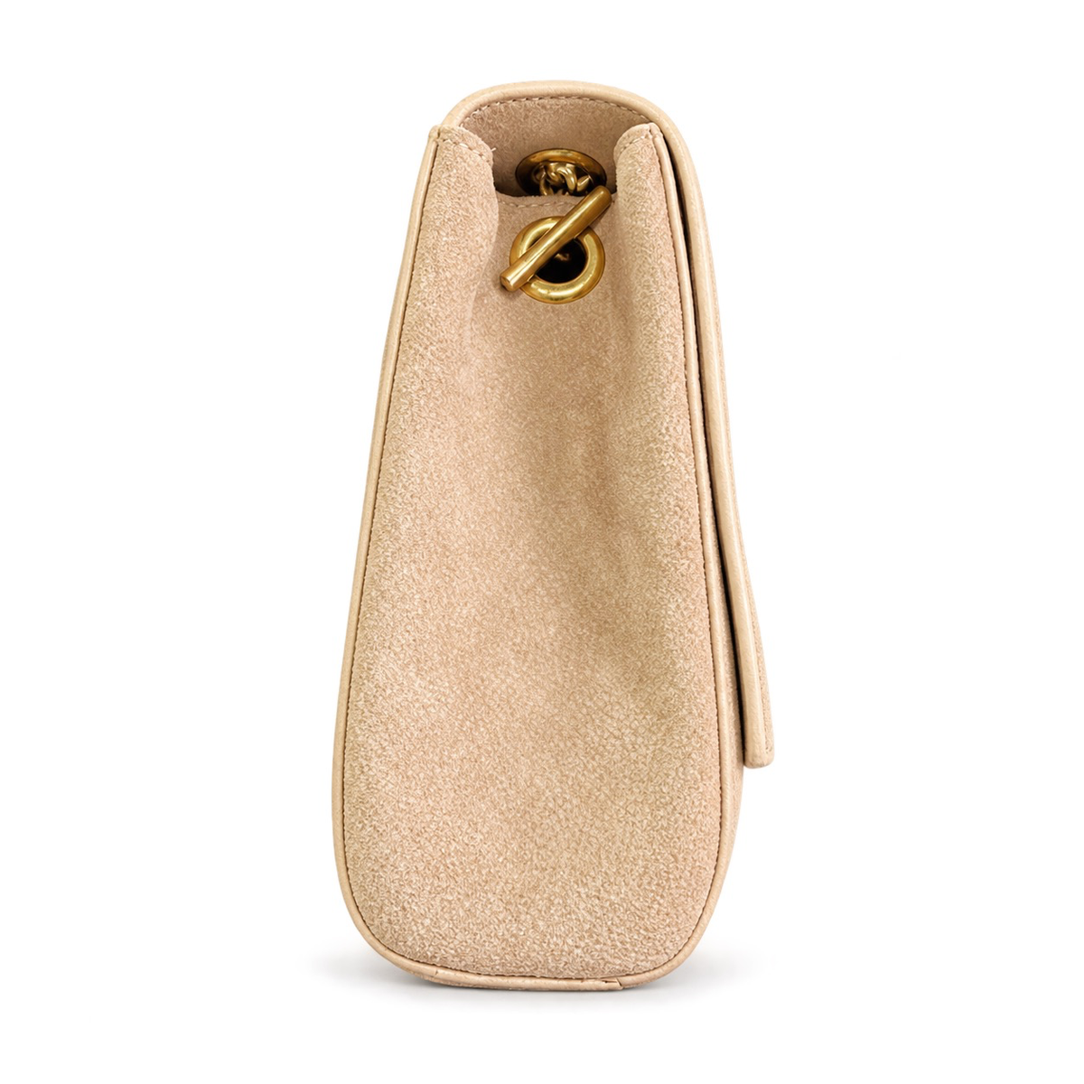 Saint Laurent YSL Kate Chain Bag – Sand Suede Gold