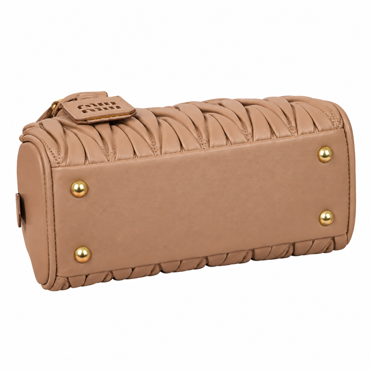 Miu Miu Matelassé Leather Rebel Charm Crossbody Bag