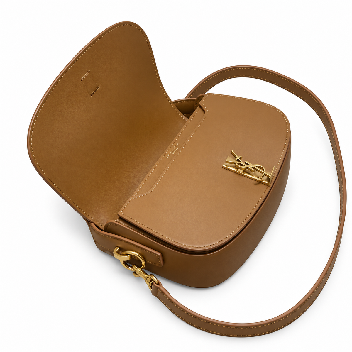Saint Laurent Solferino Bag – Canvas & Tan Leather