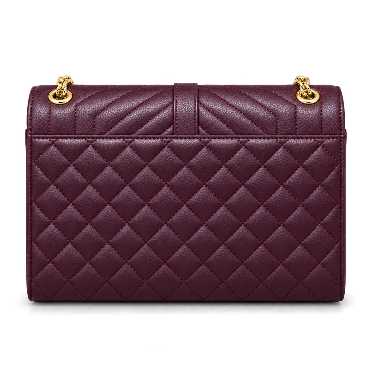 Saint Laurent YSL Envelope Medium – Plum Gold Chain