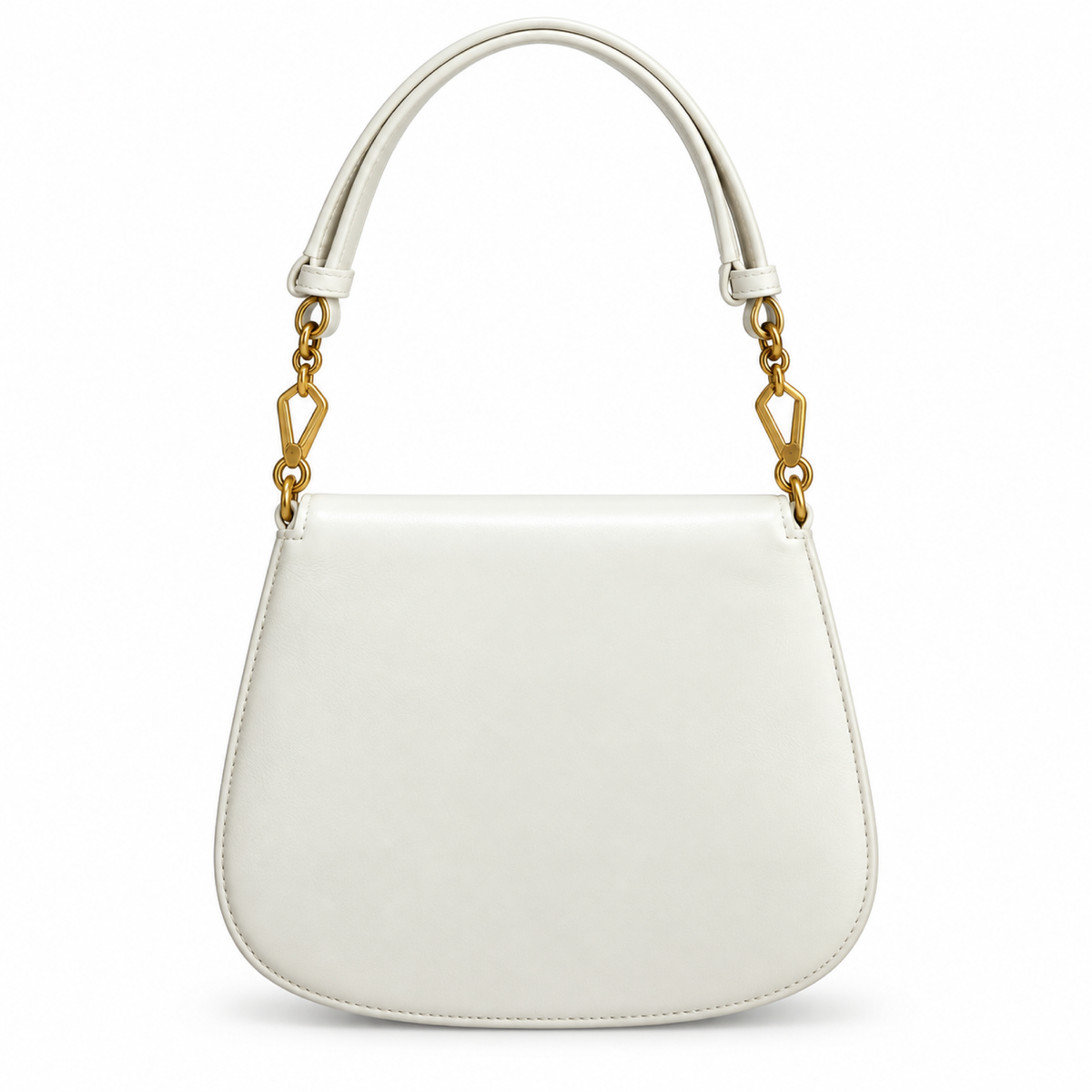 Saint Laurent YSL Voltaire Shoulder Bag – White Leather