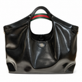 Gucci Silhouette Large Tote Bag Black Patent