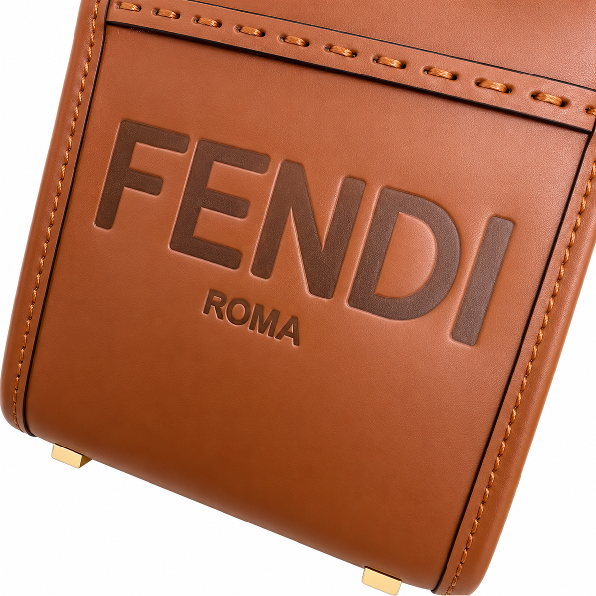 Fendi FF Logo Clutch Bag 6.5×13cm | Luxury Italian Leather Wristlet