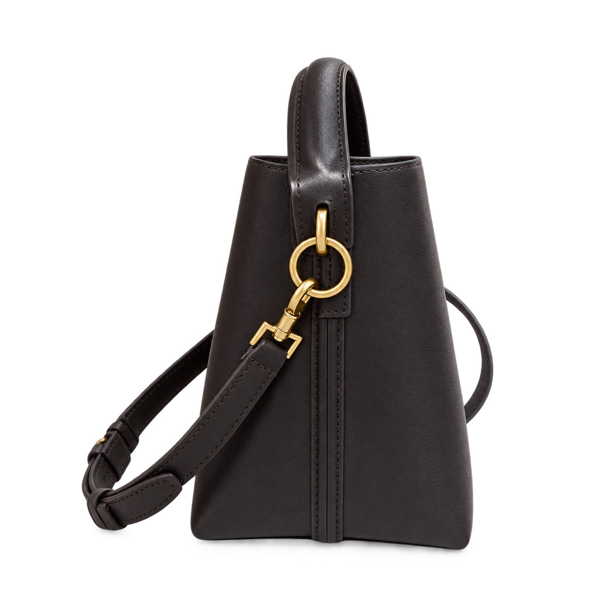 YSL Le 37 Bucket Bag – Dark Brown Smooth Leather