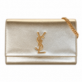Saint Laurent YSL Kate Chain Bag – Gold Metallic Leather