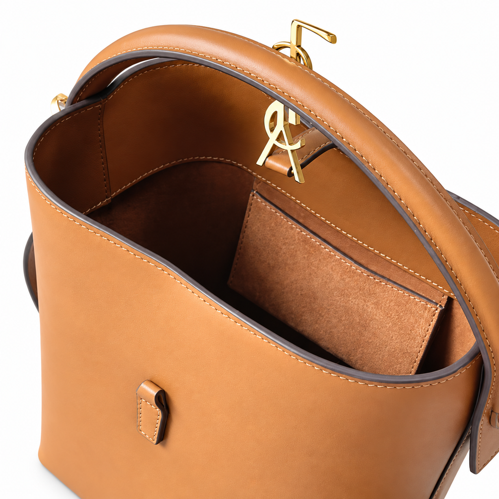 YSL Le 37 Bucket Bag – Tan Smooth Leather