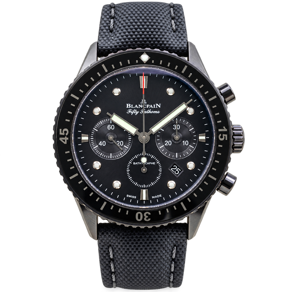 Blancpain Fifty Fathoms Bathyscaphe Chronograph – All Black Ceramic Swiss Automatic Dive Watch
