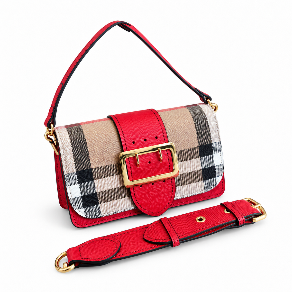 Burberry Scarlet Check Crossbody