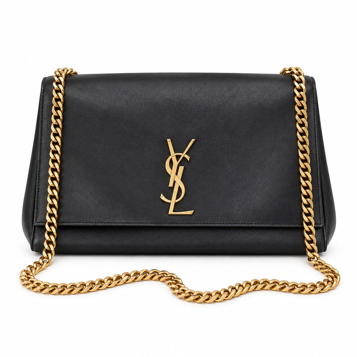 Saint Laurent YSL Kate Large Chain Bag – Black Gold