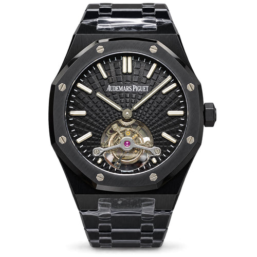 Audemars Piguet Royal Oak Tourbillon Black Ceramic Tapisserie Dial Flying Tourbillon