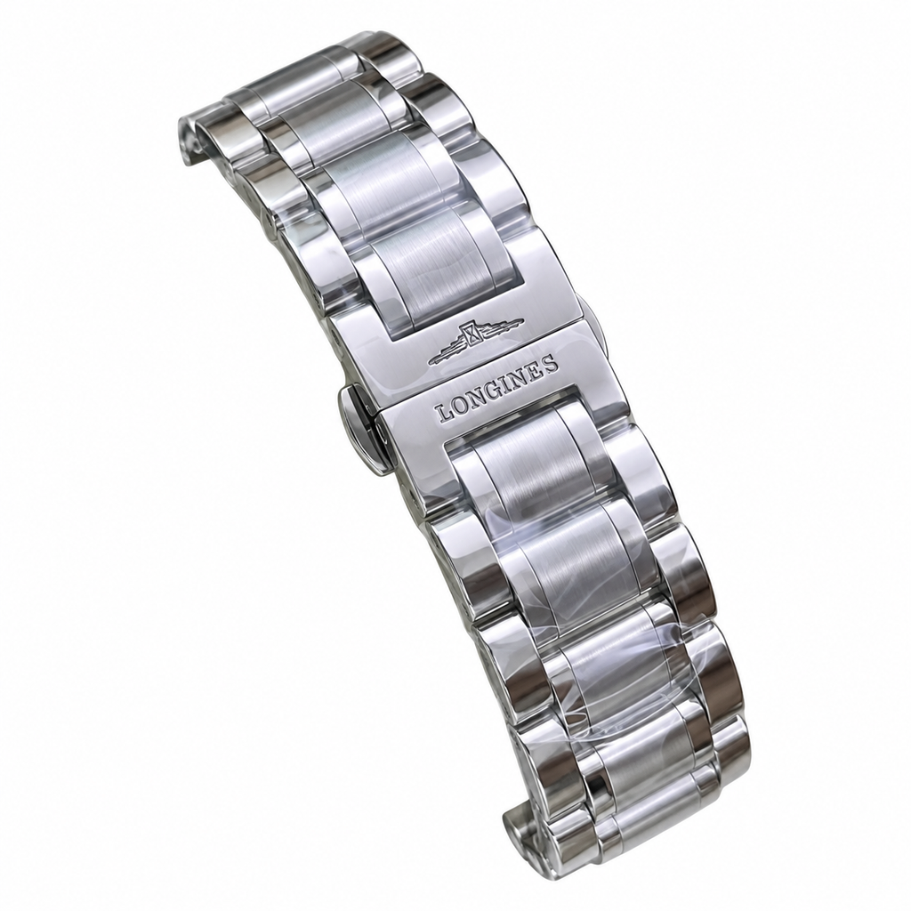 Longines Master Collection White Dial Day-Date Steel Bracelet Watch