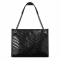 YSL Niki Shopping Bag – Black Quilted Leather