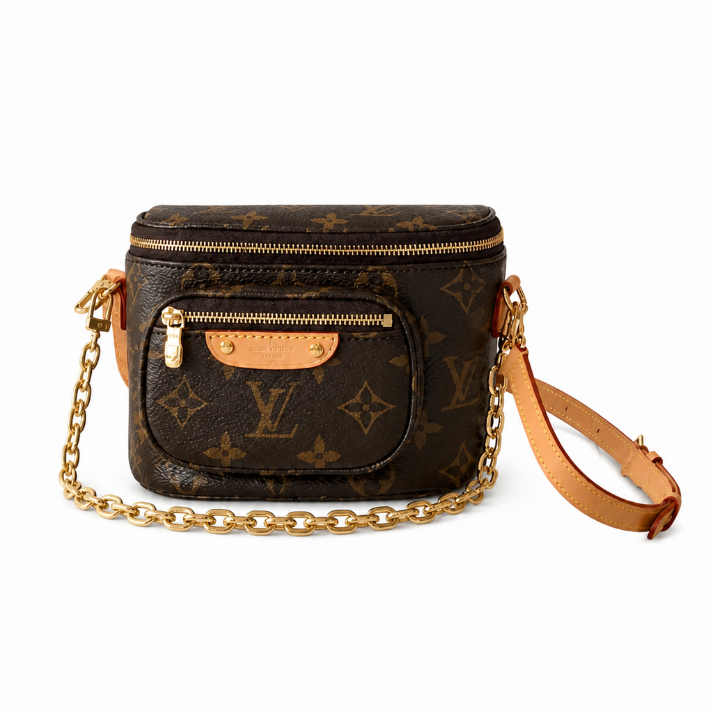 Louis Vuitton Mini Bumbag – Monogram Canvas Gold Chain